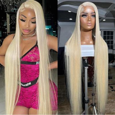 China Wholesale 613 HD Full Lace Wig Human Hair,Platinum Blonde 613 transparent Lace Frontal Wig,13x4 13x6 613 Virgin Lace Front Wig for sale