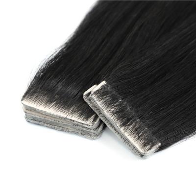 中国 Double drawn hair virgin brazilian invisible pu skin weft seamless tape hair extension 販売のため