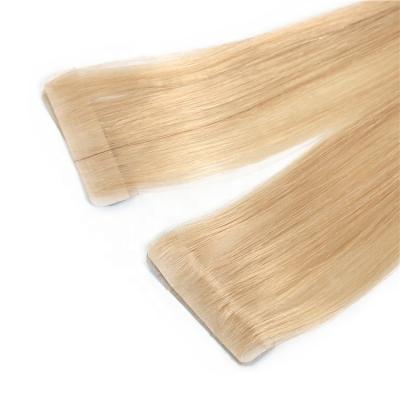 Κίνα 10a Russian Curly Remy Human Hair Balayage Invisible Skin Weft Adhesive Double Sided Tape in Hair Extensions προς πώληση