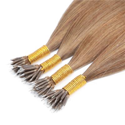 China European microlink nano ring hair extensions, micro loop hair extensions, nail tip curly hair extensions for sale