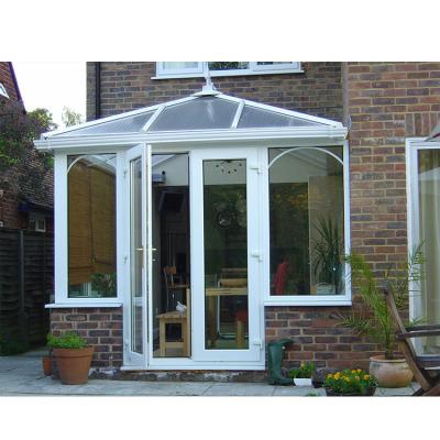 China Modern free standing glass sunrooms and exterior prefab glass house for sale for sale