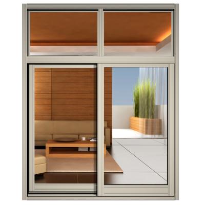 China Promotional Good Quality Contemporary Courtyard Cheap Aluminum Framed Sliding Window for sale