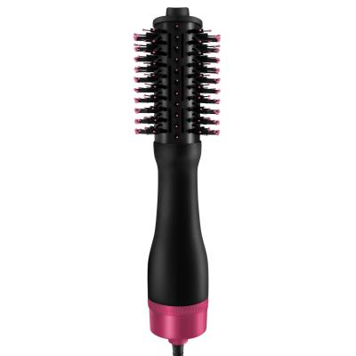 China Wholesale Ionic Salon Customized Professional Black Styling Comb Hot Air Hair Dryer One Step Brush for sale