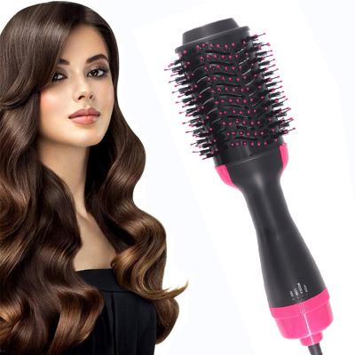 China Newest High Quality Strong Power Heat Protection Professional Hot Air Hair Straightener Fashionable Brush for sale