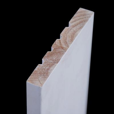 China Modern Primed Solid Wood Skirting Molding Wood Molding Molding Baseboard Timber Molding Millwork Finger Jointed for sale