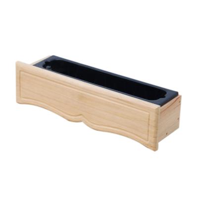 China Modern Plastic Pine Mill Mall Garden Flower Natural Eco-Friendly Wooden Box for sale