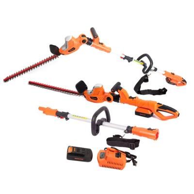 China 2 in 1Multiple Functions Cordless GCPHT09, GARCARE 20V Li-ion 2 in 1 Pole and Handheld Hedge Trimmer with 20-Inch Laser Blade for sale