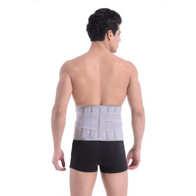 China Adult Mesh Back Trainer Fitness Lumbar Muscle Strain Fatigue Relief Massage Lumbar Support Belt Waist Protector for sale