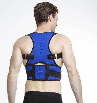 China Posture Brace Corrector Neoprene Magnetic Adjustable Posture Corrector Back Lumbar Shoulder Support Belt for sale