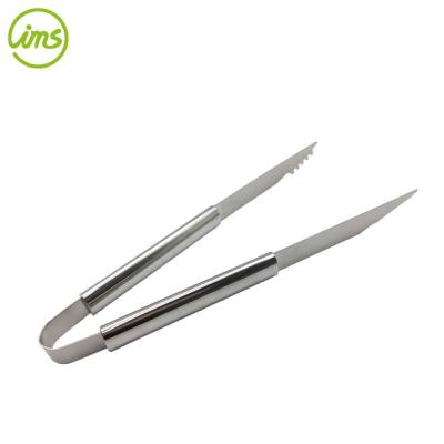 China Easily Cleaned Heat Resistant Stainless Steel BBQ Serving Tongs for sale