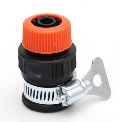 China Hose Connect To Faucets 15-22Mm Suitable Universal Stop Faucet Quick Connect Connector 1/2' For Directly PVC Water Pipe With Ties Set for sale