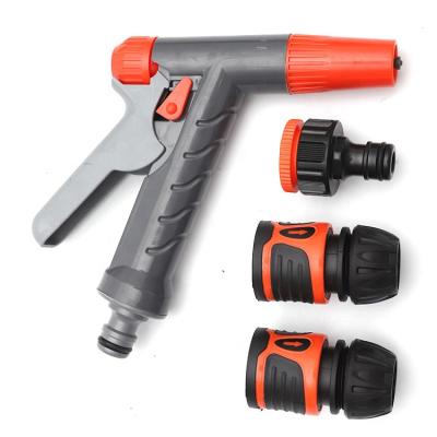 China Variable Flow Control Custom Colors ABS Plastic High Pressure Garden Hose Water Spray Nozzles Set Quick Hose Nozzle For Garden Home for sale