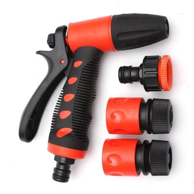 China Variable Flow Control The New China 2022 New High Quality High Pressure Adjustable Plistic Water Gun Hose Spray Nozzle Set for sale