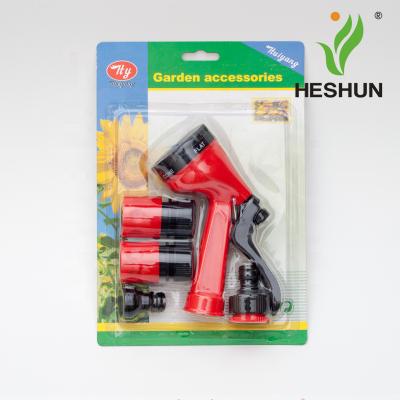 China Garden Spray China Water Spray Gun Hoses Nozzle Foam Set Promotion Plastic Adjustable Garden Hose Nozzle Water Gun for sale