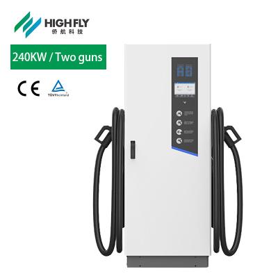 China Highfly TUV CE Dual Gun Smart Car Charging Stacks 240KW CCS DC EV Charging Stations Electric Vehicle Battery EV Charger HFL-EVC3108E-240kW Dual Plug for sale