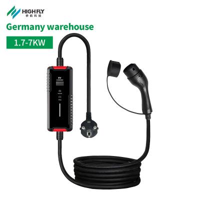 China Germany Warehouse Smart Home 7kw Ev Portable Car Charger Box Station 110-240v Fast AC Ev Charger Gun Type 1 L210xW85xH50(mm) for sale