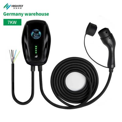 China Germany Warehouse 32a Home Evse Wallbox 7kw Ev Charger Station Portable Ev Charger Type - 2 ev Charger L240xW152xH96(mm) for sale