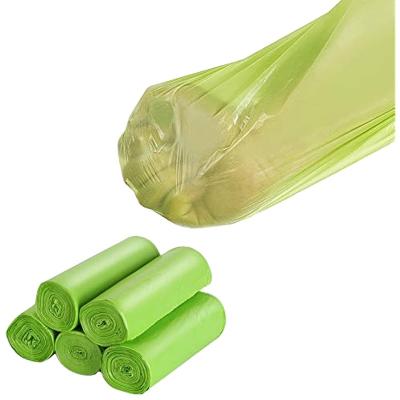 China Wholesale Customized BIODEGRADABLE Mouth Trash Flat Bag Thickened Fully Biodegradable Household Kitchen Waste Biological Roll Bags for sale