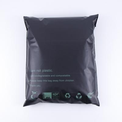 China Biodegradable Express Shipping Cornstarch Clothing Bags PLA Environmental Protection Damage Plastic Self Adhesive Bags Packing Bags for sale