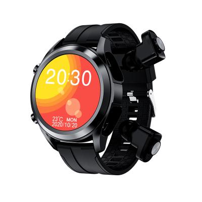 China LED digital display hands free embedded waterproof sports with earbuds 2 in 1 watch and wristband wireless earphone girls tws smart watch for sale