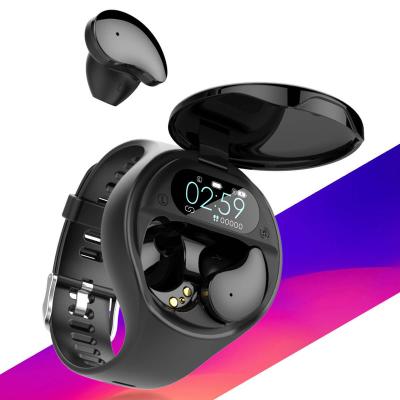 China 2021 New Arrivals LED Digital Display Smart Watch With Earbuds Two In One Smart Watch Earphone Smartwatch TWS Wireless Earphone for sale