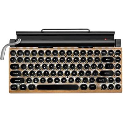 China Amazone Retro Wireless Hot Game Blue-tooth RGB Wireless Typewriter For Ipad/PC for sale