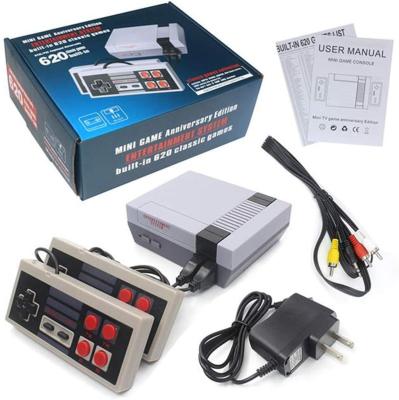 China Retro Games Factory Directly Sale Classic Mini TV Video Game Console NES 620 Game Console For 8 Game Player Vintage Console 500 Bit Games for sale