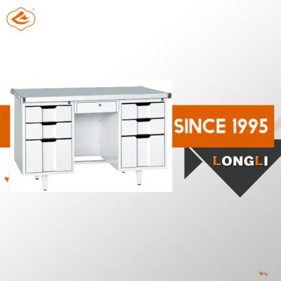 China Longli Brand Latest Designs Adjustable Metal Table Desk Large (Height) Steel Computer Desk for sale