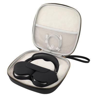 China 2021 hot sale beautiful headphone bag waterproof pu leather material case headphone storage box for airpods max for sale