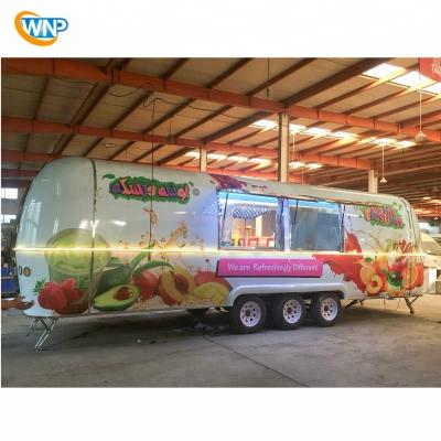 China WNP high quality food truck food trailer coffee counter design commercial food supply towable trailer for sale for sale