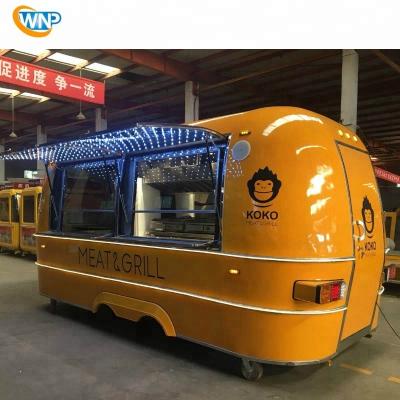 China WNP latest popular style mobile food trailers street food cart for sale for sale