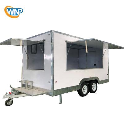 China 2020 mobile vegetable processing factory street food kitchen trailer snack trailer used mobile kitchens for sale for sale