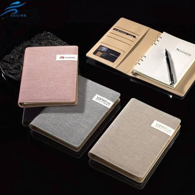 China Hardcover Custom Logo Order Accept Leather Perforated Journal for sale