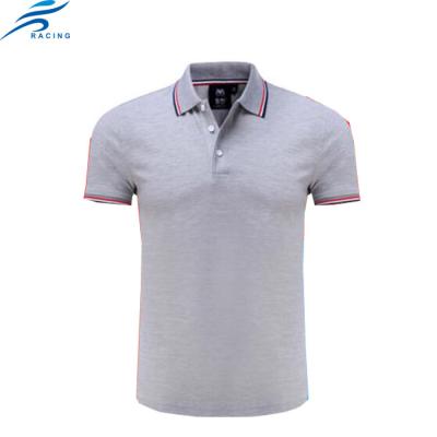 China Custom High Quality CVC Material Anti-Shrink Polo Plain T-Shirt For Man for sale