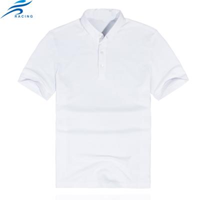 China New Design High Quality Anti-Shrink Polo T-Shirt White for sale