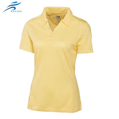 China Custom Clothing Short Sleeve Fitted Anti-Shrink Polo Collar Woman Hot Selling T-Shirt for sale