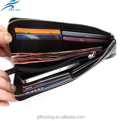 China Fashion Long Leather Customization Wallet Waist Genuine Leather Wallet For Men for sale