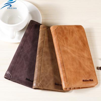 China Luxury Hot Selling Men's Gift Genuine Leather Wallet Waterproof for sale