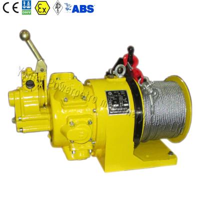 China CRANK 1 Ton Remote Control Air Pneumatic Winch Machine For Monkey Board for sale