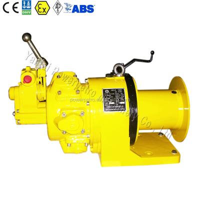 China Oilfields 0.5to, 500kg, 1 ton manual or remote control air tugger winch, air winch for sale