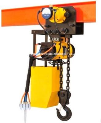 China 1t-50t Pneumatic Lifting Goods Chain Hoist Cargo Air Hoist Crane Used For Mining for sale