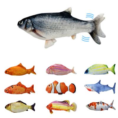 China Viable Electric Movable Funny Realistic Fish Cat Toy Realistic Fish Cat Toys for Kitten Motion-Activated Dog Cat Toys for sale