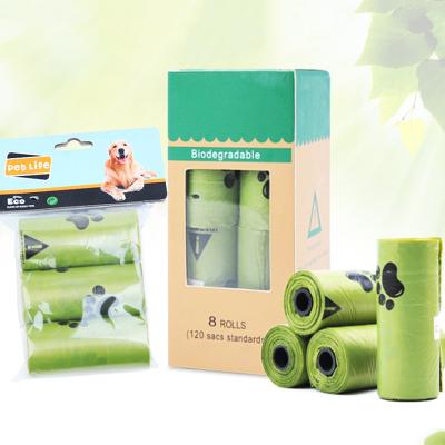 China Multicolor Biodegradable Dog Cat Dog Poop Continuous Roll Pet Poop Waste Viable Compostable Dog Bag Picking Bag For Outdoor for sale