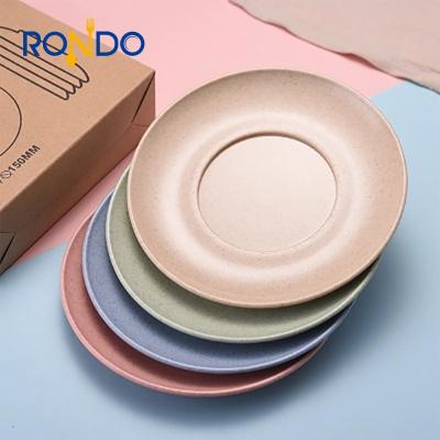 China Viable Hot Cheap Charger Picnic Dinner Cake Dessert Plastic Biodegradable Kid Dish Set for sale