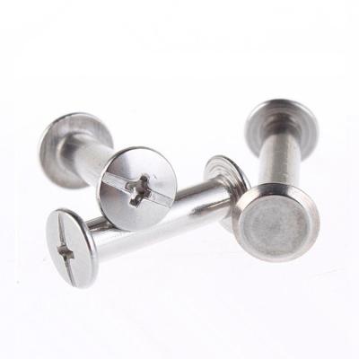 China Stainless Steel 5mm Shaft Diameter Stainless Steel Post Binding Chicago Screws for sale