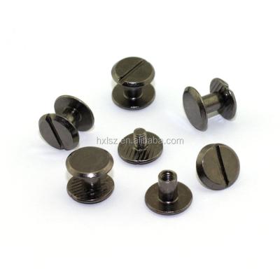 China 4mm/5mm Diameter Custom Nickel Shaft Finish Chicago Black Screws for sale