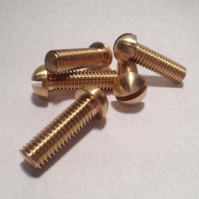 China Pan M3 M4 M5 M6 M8 Shenzhen Manufacture Customized Brass Slotted Head Ball Screw for sale