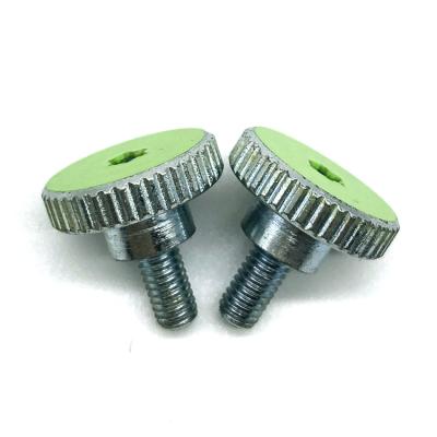 China Pan Zinc Plated Steel Torx Knurled Cheese Head Screw for sale