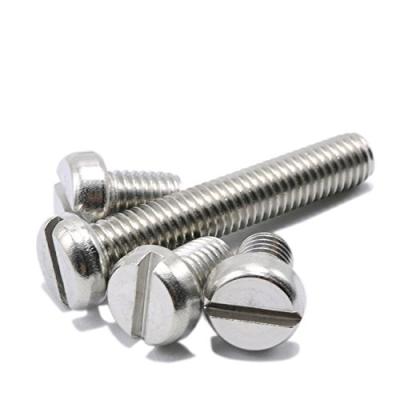 China China Factory Customized Slotted Pan Head Stainless Steel Machine Screw for sale