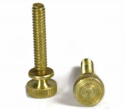 China M2.5 M3 M4 M8 Spindle Brass Steel Collar Knurled Decorative Head M2 Thumb Screw for sale